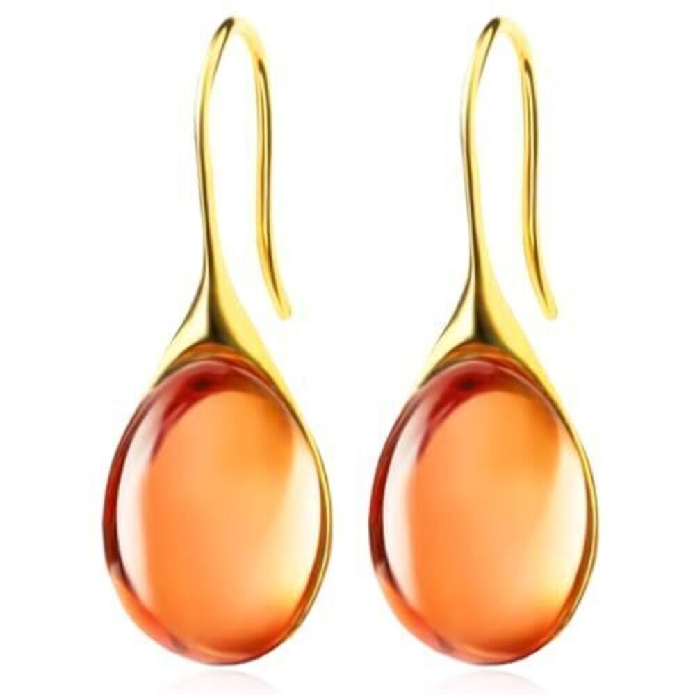 1634 Lightweight Vintage Sparkly Crystal Rhinestone Teardrop Dangle Drop